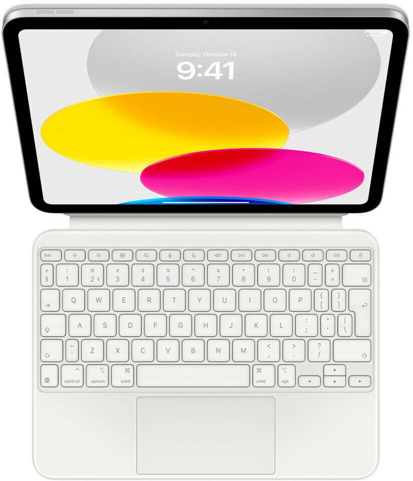 Tastiere PC media-world Apple Magic Keyboard Folio for iPad (10th Generation)White for iPad (10th Generation) (NL)